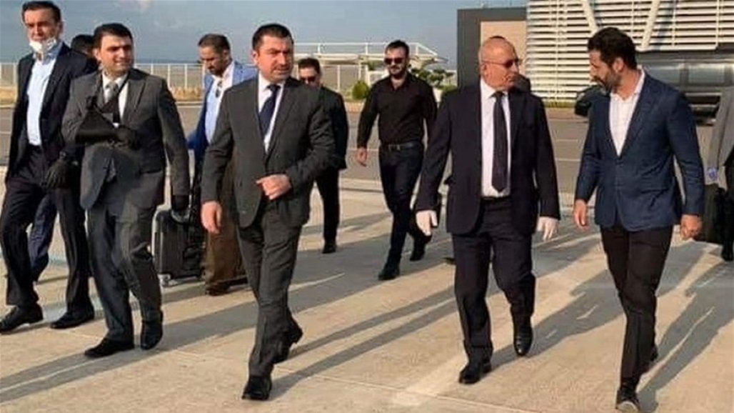 الوفد الكردي برئاسة طالباني يصل الى البرلمان ويجتمع مع الحلبوسي