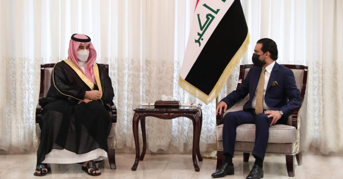 الحلبوسي يؤكد الى بن سلمان تبني العراق سياسة الانفتاح مع عمقه العربي