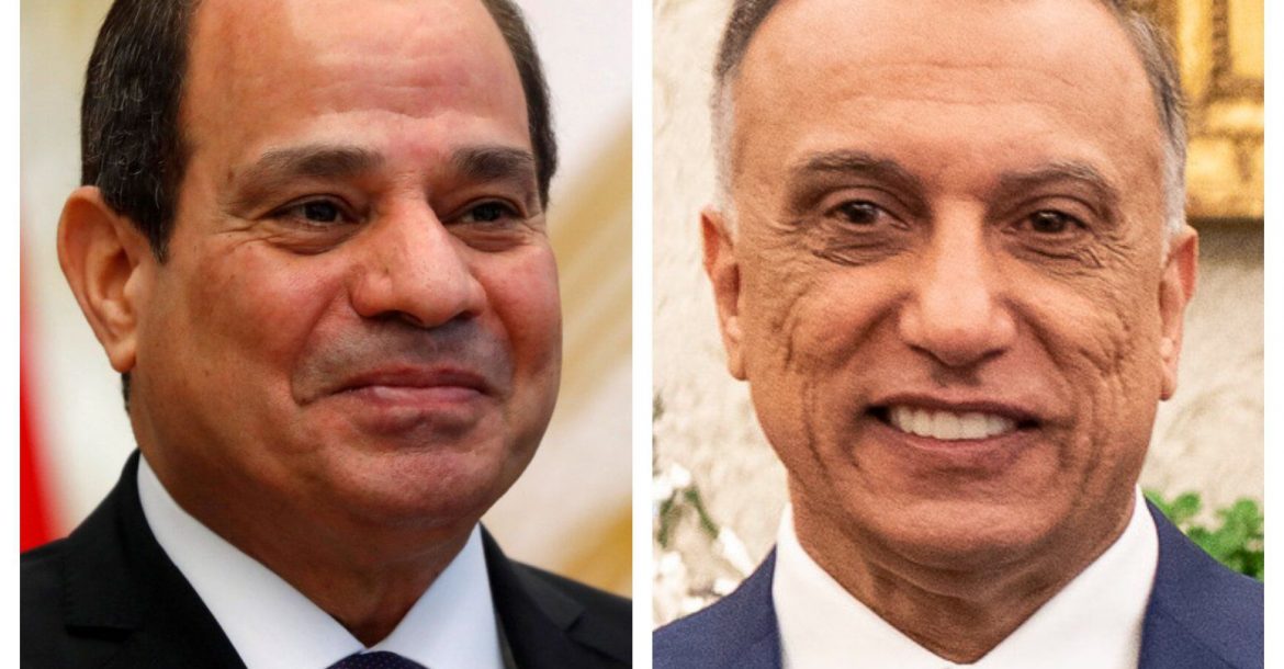 الكاظمي والسيسي يؤكدان على عمق الروابط المشتركة بين العراق ومصر